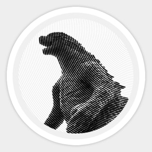 Godzilla Monster Sticker